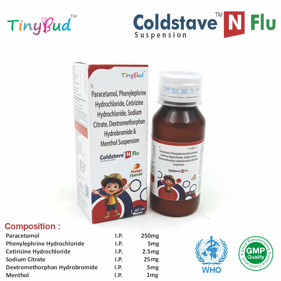 Paracetamol Phenylephrine Cetrizine Suspension PCD Franchise Opportunity